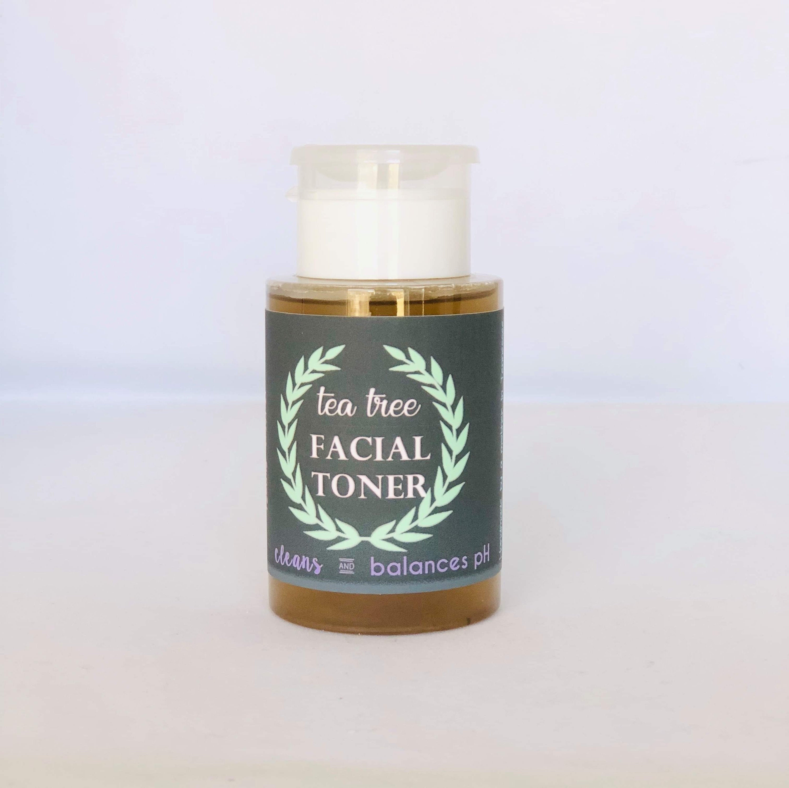 Toner | Organic Tea Tree Apple Cider Vinegar Facial Toner for Acne prone skin | Combination Oily skin | All Natural | Pump top Toner 6 oz