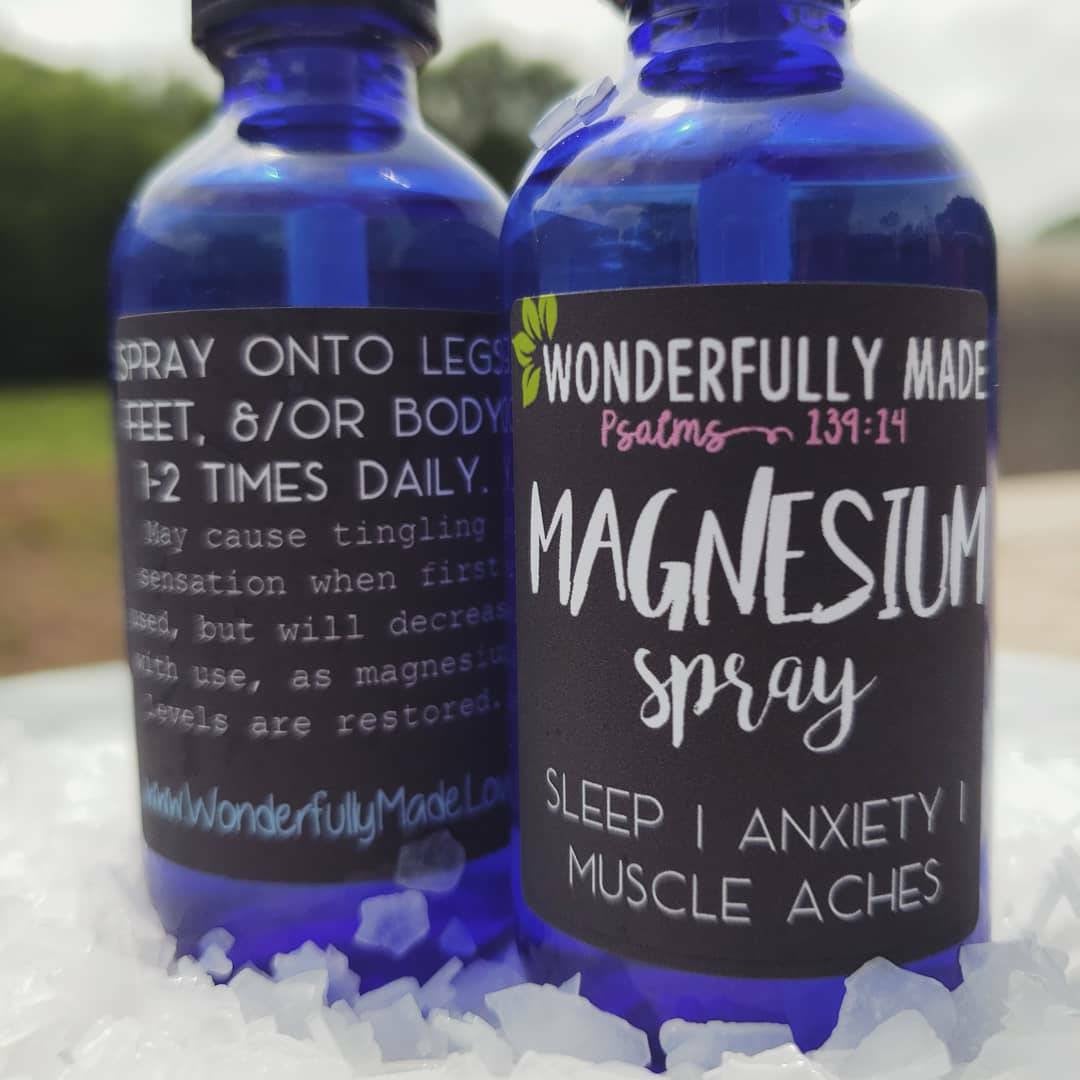 Magnesium Spray | Muscle Aches | Natural Sleep Aid | Anxiety Relief | Recyclable Glass Bottle | Magnesium Supplement | Natural Pain Relief