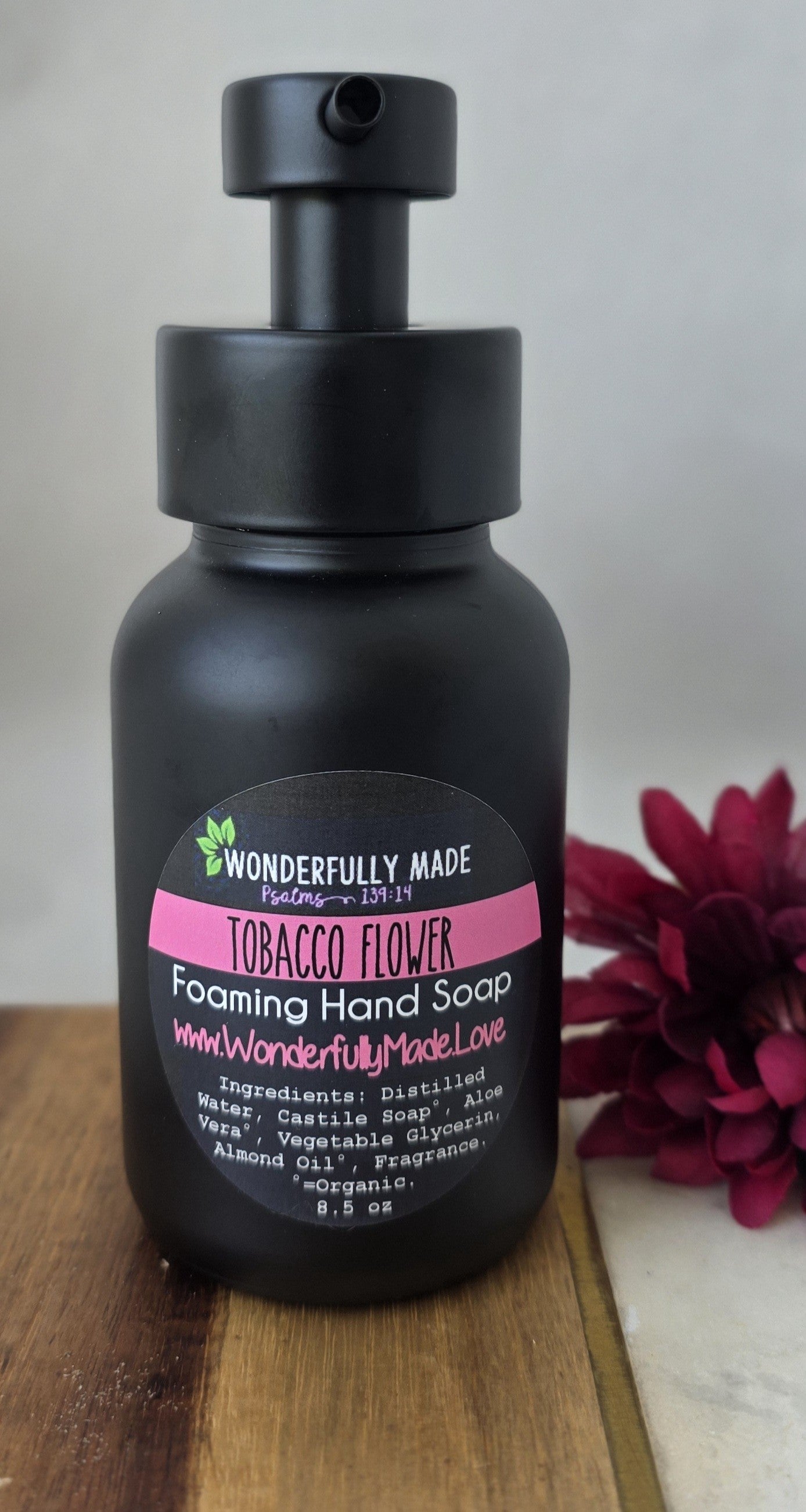 Foaming Hand Soap | Tobacco Flower Hand Wash Soap | Foaming Pump Tabletop soap