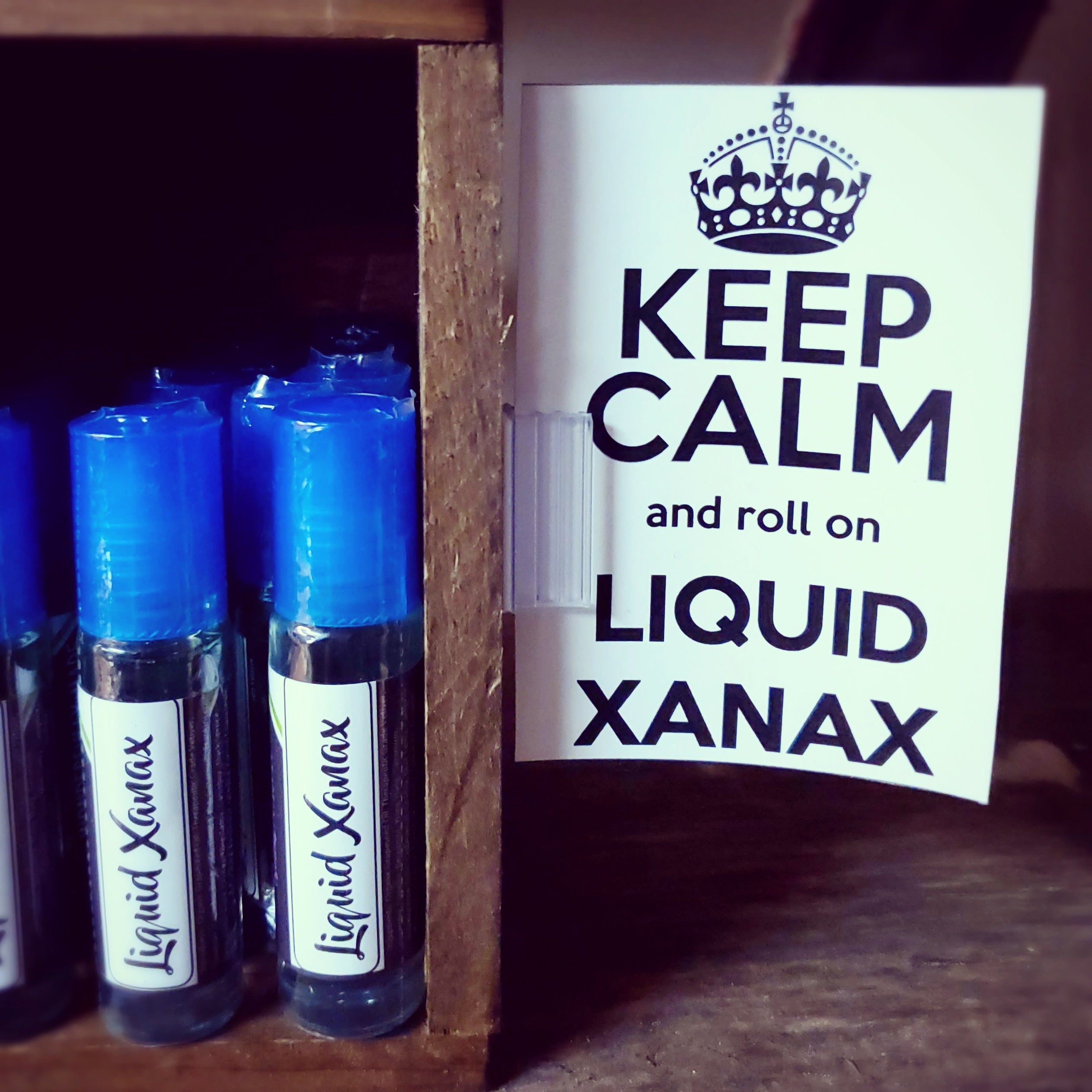 Liquid Xanax | Calm | Anxiety Panic Attack Natural Relief | Essential Oil Roll on Steel Ball Roller Bottle |  Calming Relaxing Organic |Woman Owned