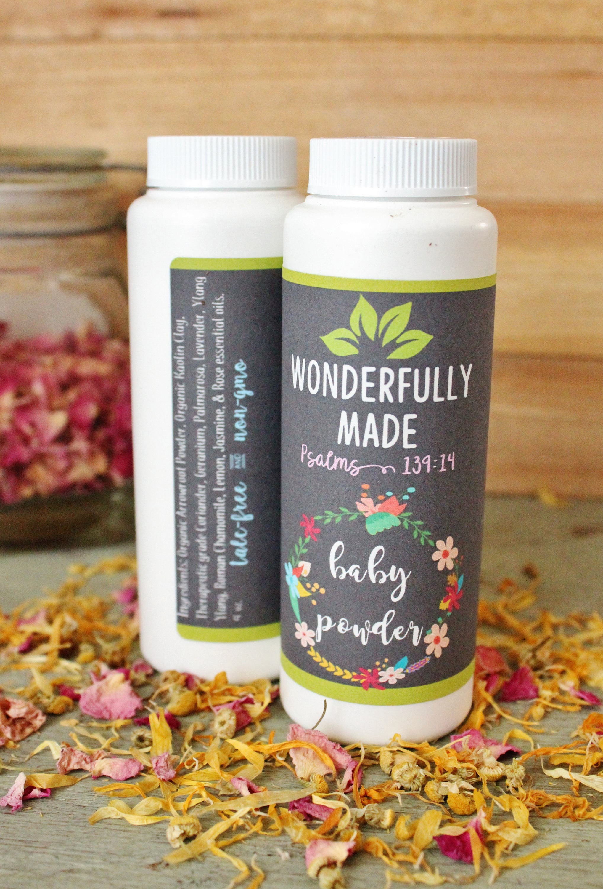 Baby Powder Organic | Natural Baby Products | Talc-Free | Baby Shower Gift | Organic Baby Care | Body Rash Relief | Gift for new mom expect