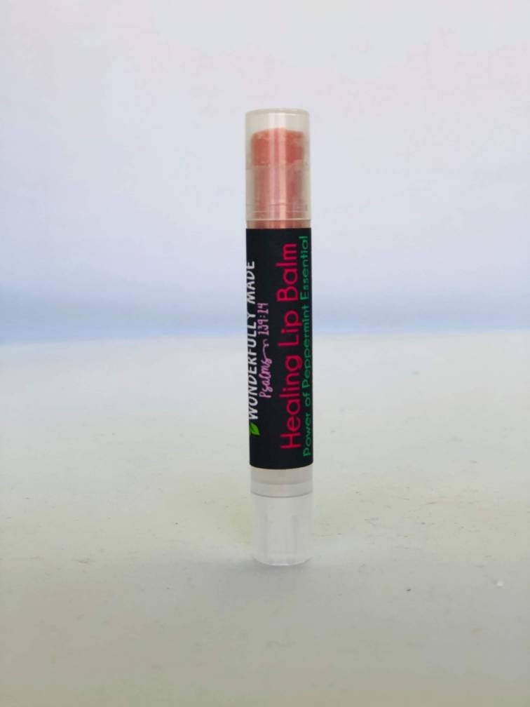 Lip Balm | Tinted | Organic Healing Herbs Chapstick | Slim tube