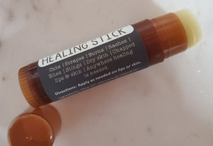 Herbal Healing Stick | Natural Remedy Salve | Organic Eczema Salve | Chapped Lip Relief | Large Chapstick | Scar Remover | Travel Size Tube