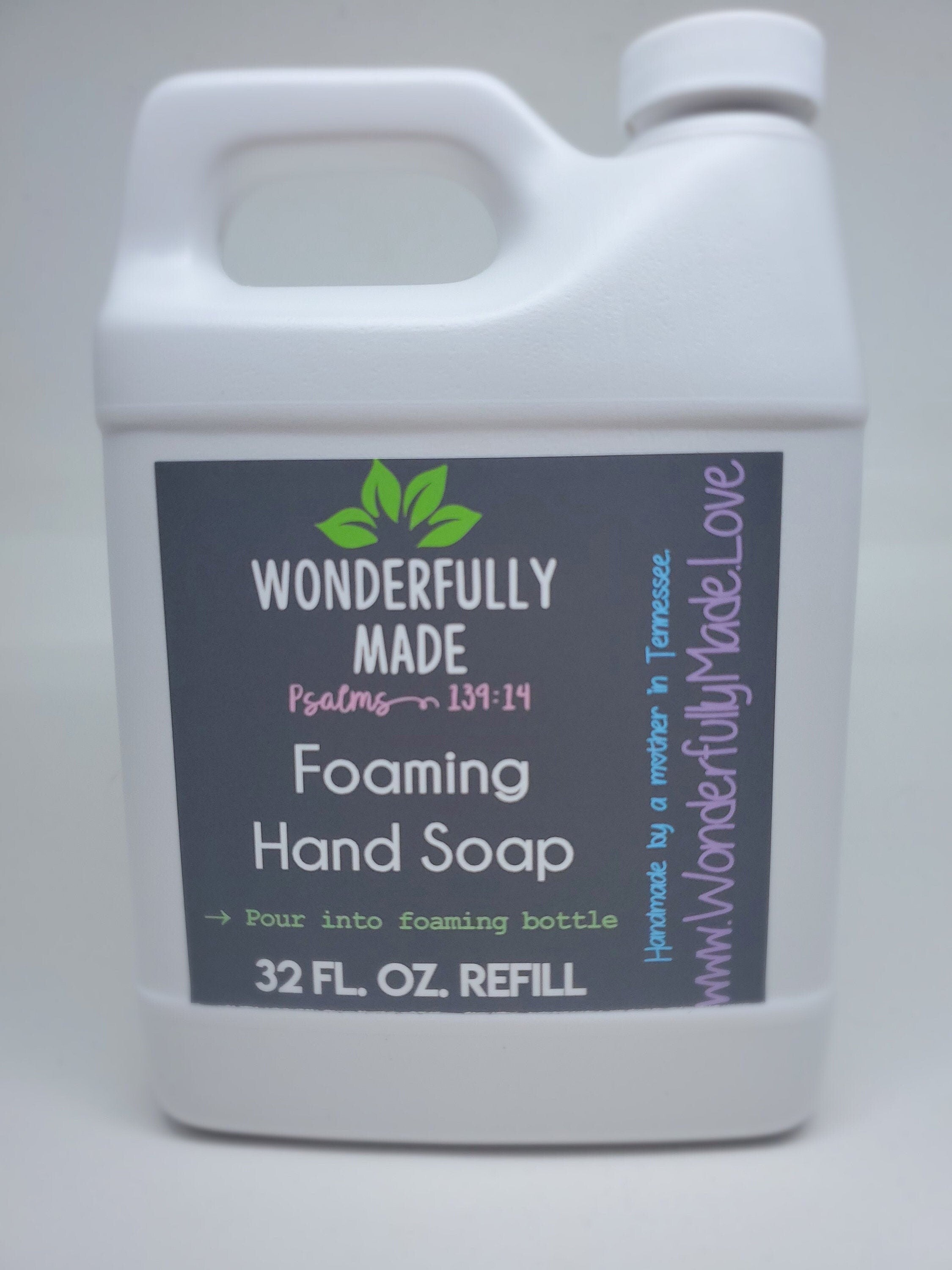 Refill 32 fl. oz. Foaming Hand Soap | Organic Soap Bulk Refill | Cleansing Essential Oil Soap 