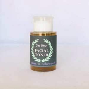 Toner | Organic Tea Tree Apple Cider Vinegar Facial Toner for Acne prone skin | Combination Oily skin | All Natural | Pump top Toner 6 oz