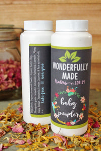 Baby Powder Organic | Natural Baby Products | Talc-Free | Baby Shower Gift | Organic Baby Care | Body Rash Relief | Gift for new mom expect