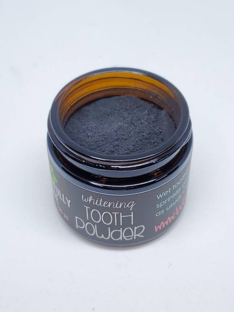 White Teeth | Tooth Whitening Powder | Activated Charcoal | Naturally Whiten Teeth | Beautiful Smile | Organic |
