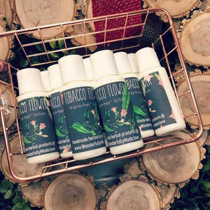 Spa Gift Bundle | Tobacco Flower Lover Basket | All Natural Organic | Bath Bomb | Handmade Soap | Body Lotion | Body Spray Perfume | Wrapped