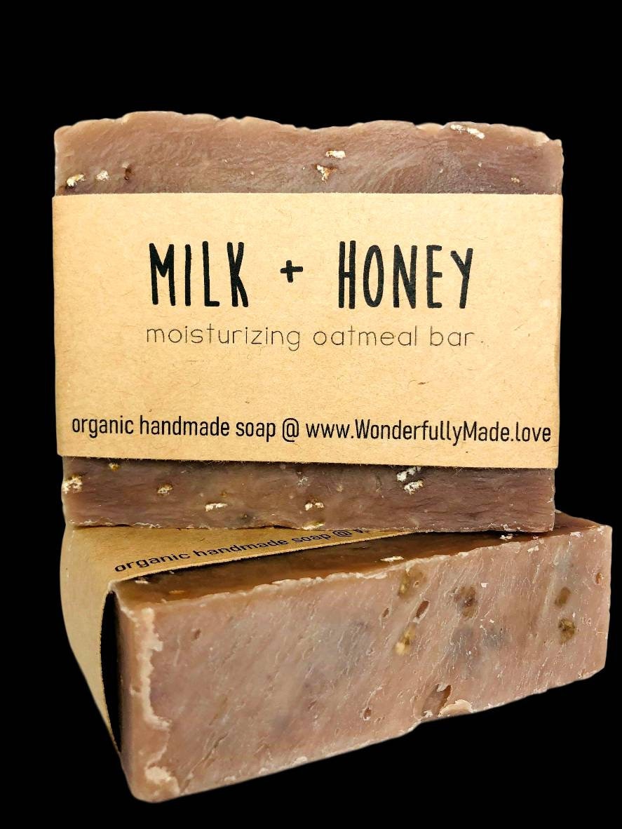 Oatmeal Milk and Honey - Organic, Natural and Handcrafted Soap Bar