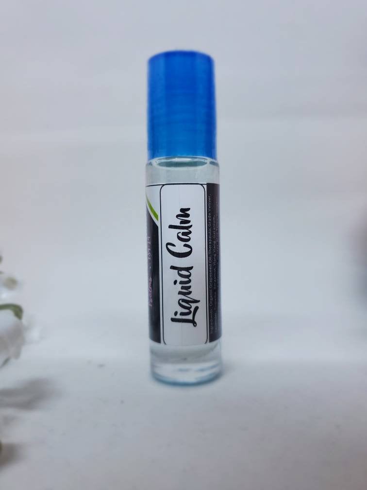 Liquid Xanax | Calm | Anxiety Panic Attack Natural Relief | Essential Oil Roll on Steel Ball Roller Bottle |  Calming Relaxing Organic |Woman Owned