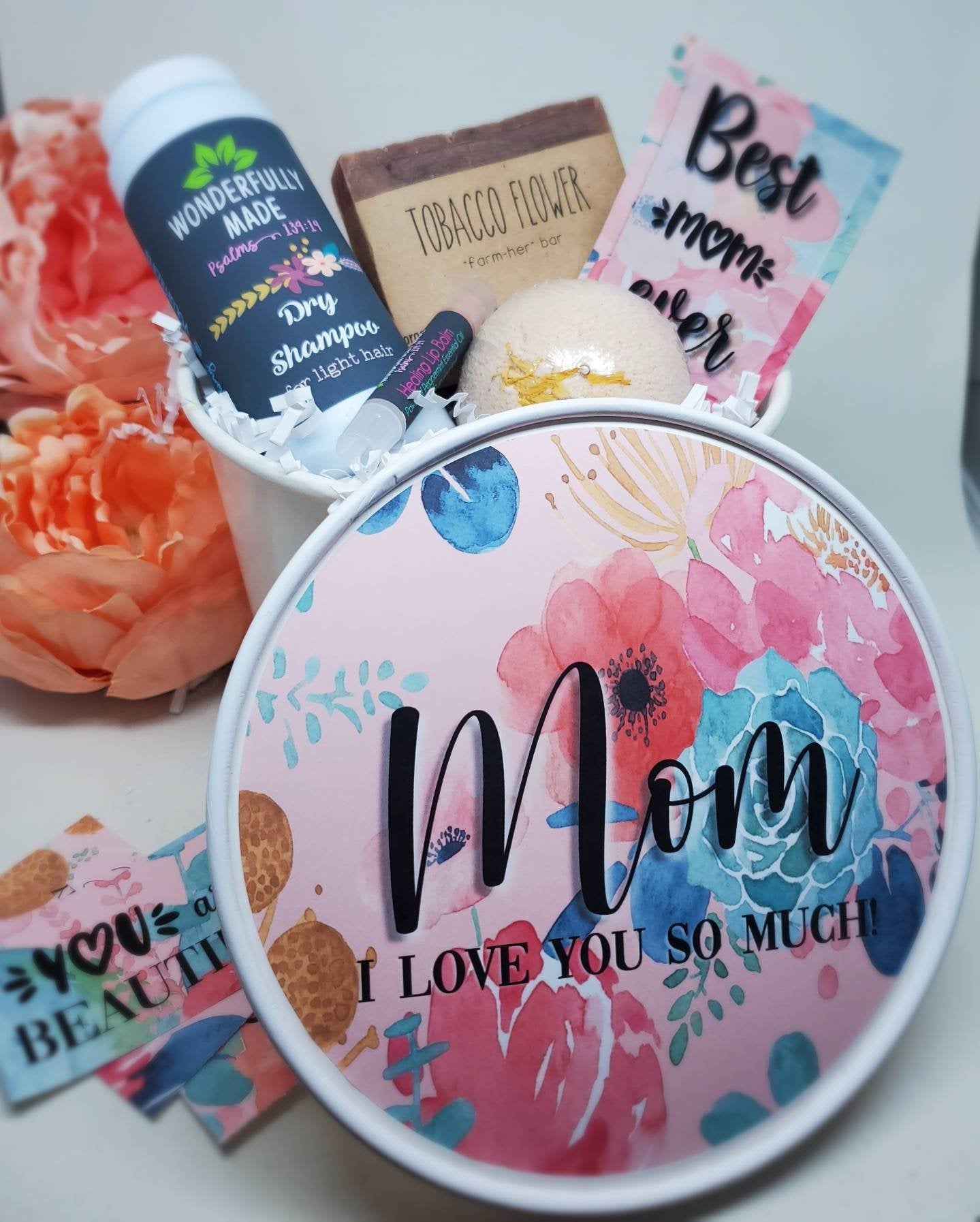 Personalized Gift Bundle | Spa Gift Basket | Organic All Natural Self Care Package | Custom Name | Mothers Day gift for her bucket | Bath